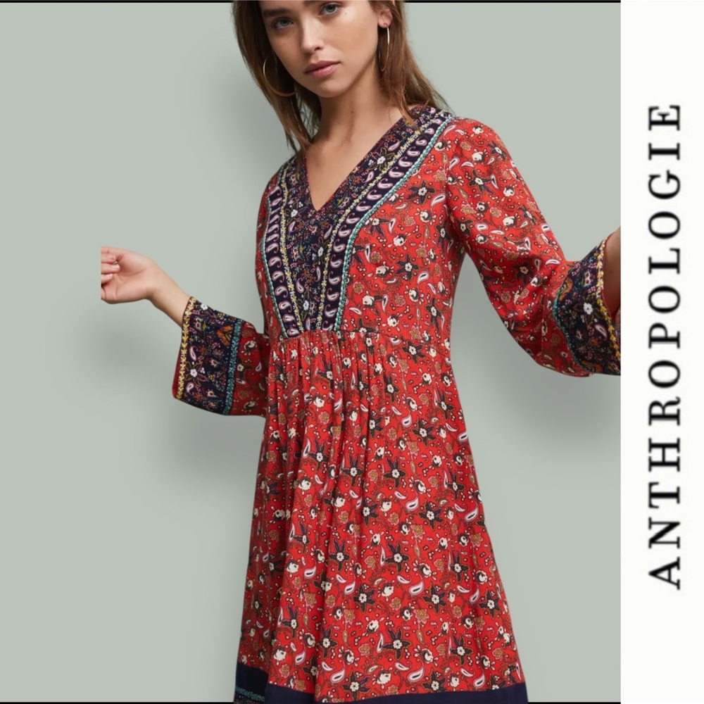 NWT Anthropologie Akemi & Kin‎ Sierra Shift Dress, Size S, MSRP $148